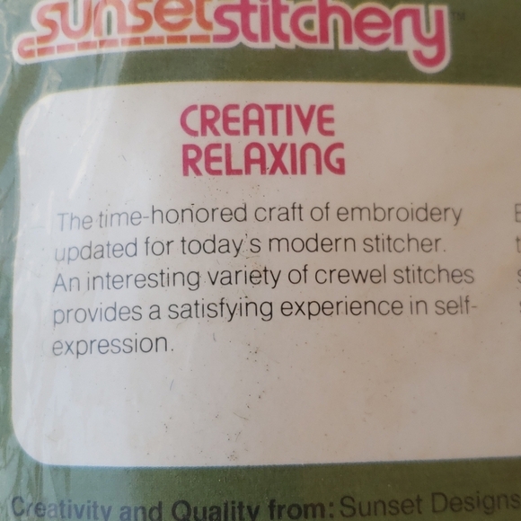 Sunset Stitchery carrot top embroidery set - Picture 4 of 8